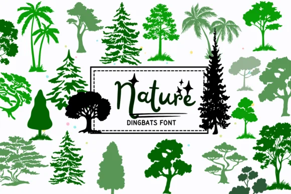 Nature by PraewDesigns — Dingbats Font