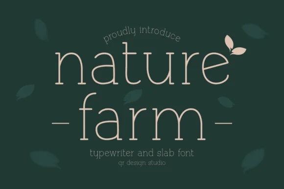 Naturefarm by qrdesignstd — Slab Serif Font