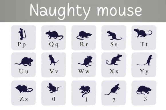 Naughty Mouse by Nongyao — Dingbats Font — thumbnail 4
