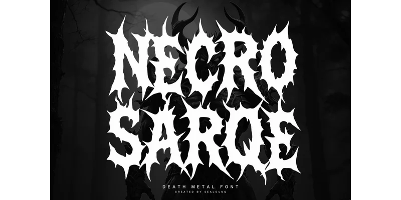 Necrosarqe Regular Font by Sealoung by Sealoung — Blackletter Font
