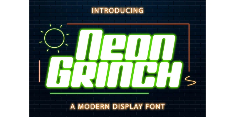 Neon Grinch Font by Kido Studio — Display Font