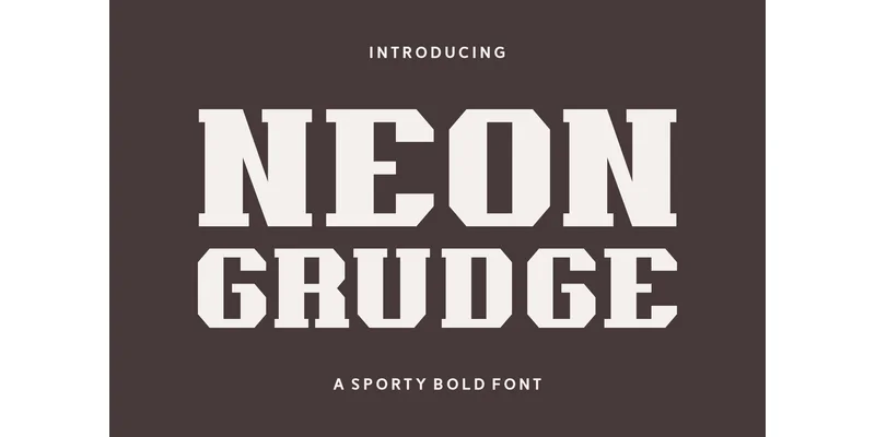 Neon Grudge Font by Ardi (7NTypes) by Ardi (7NTypes) — Slab Serif Font