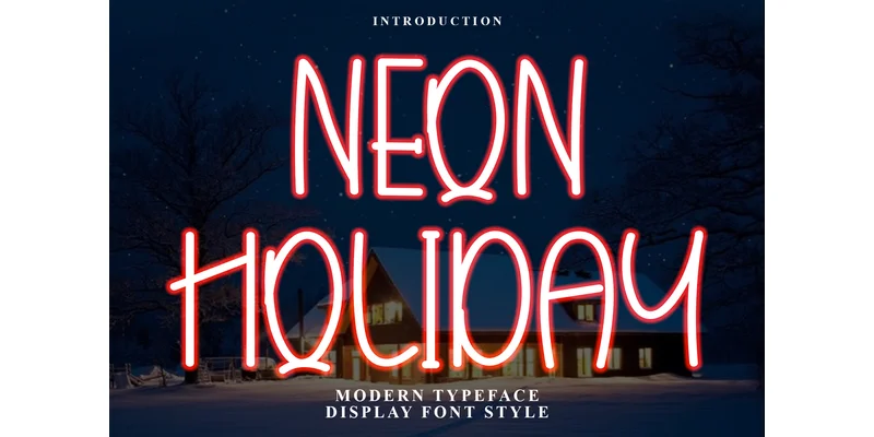 Neon Holiday Font by Inermedia STUDIO — Sans Serif Font