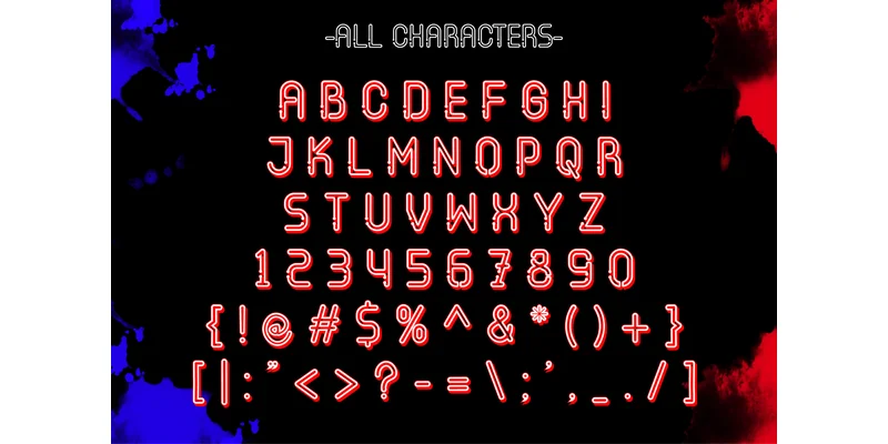 Neon Schema Font by Patlot Digital.Studio — Display Font — thumbnail 8