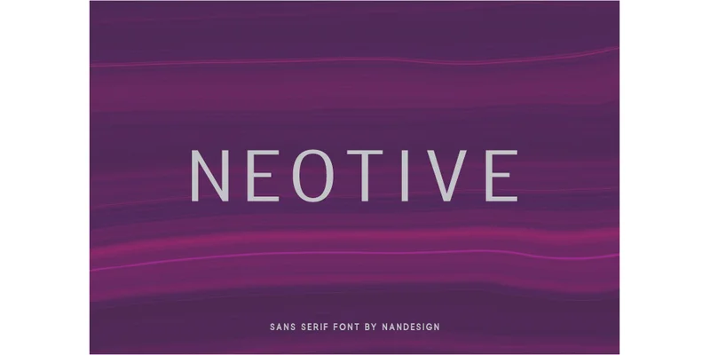Neotive Font by Nan Design — Sans Serif Font