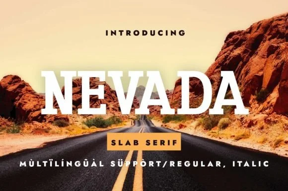Nevada by Minimalistartstudio β Slab Serif Font