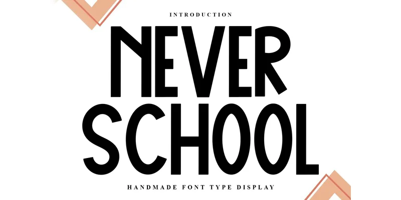Never School Font by FreshTypeINK — Display Font