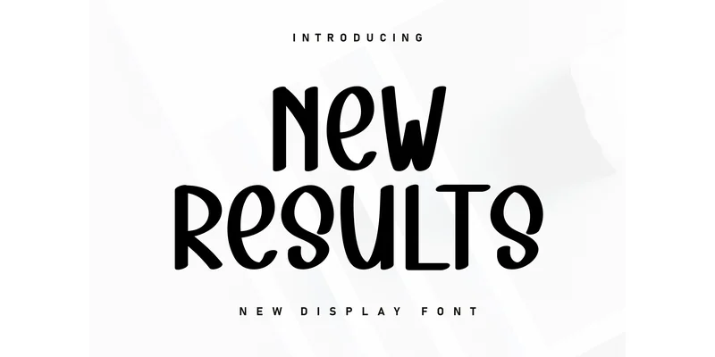 New Results Font by Berkah Shop — Display Font