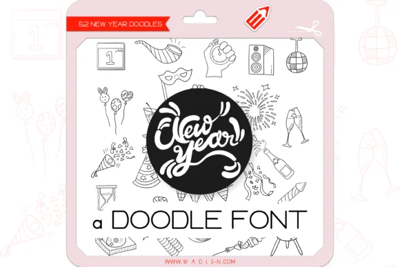 New Year by WADLEN — Dingbats Font