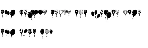 New Year Balloons by Nongyao — Dingbats Font — thumbnail 8