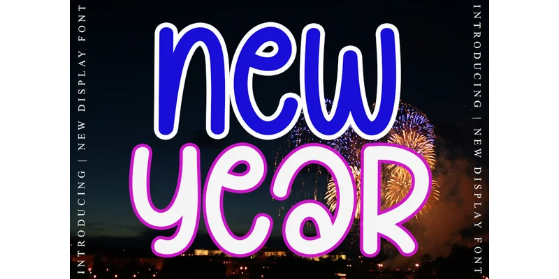 New Year Font by PAYJHOshop — Sans Serif Font