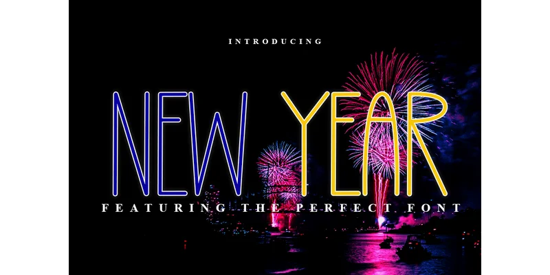 New Year Font by PAYJHOshop — Sans Serif Font