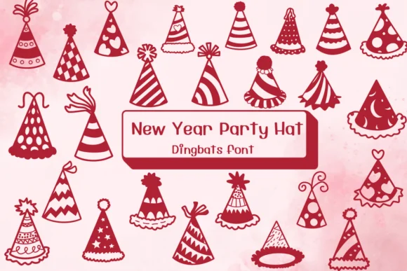 New Year Party Hat by Ketsarin — Dingbats Font