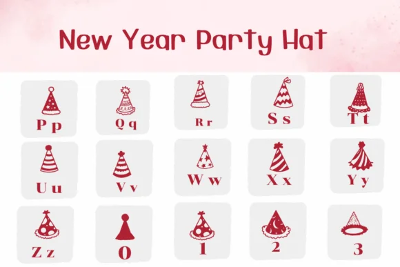 New Year Party Hat by Ketsarin — Dingbats Font — thumbnail 3
