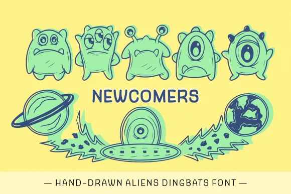Newcomers by Creative Fabrica Fonts — Dingbats Font