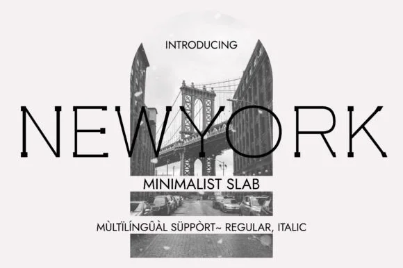 Newyork by Minimalistartstudio — Slab Serif Font