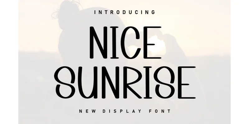 Nice Sunrise Font by ArtLine Design — Display Font