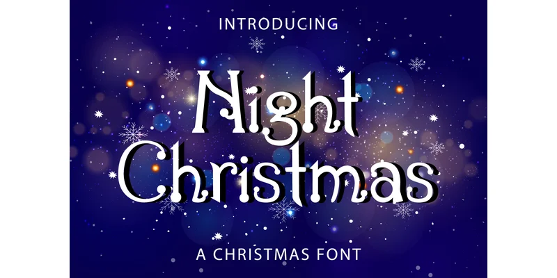 Night Christmas Font by Kido Studio — Display Font
