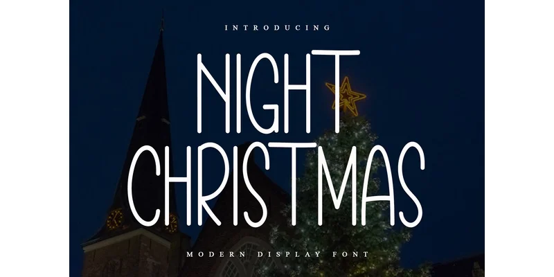 Night Christmas Font by PiPi Creative — Display Font