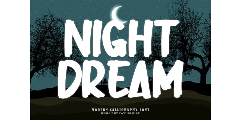 Night Dream Font by PAYJHOshop — Display Font
