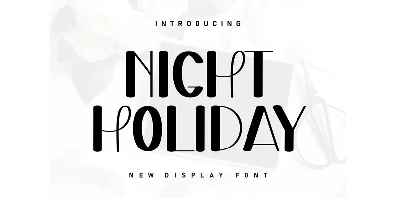 Night Holiday Font by Berkah Shop — Display Font