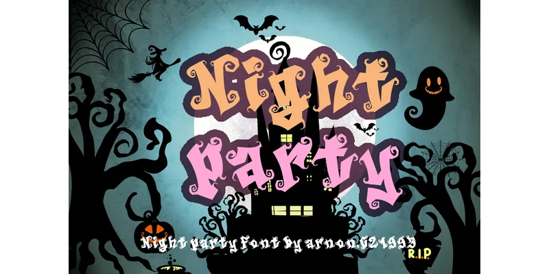 Night Party Font by arnon.021993 — Display Font
