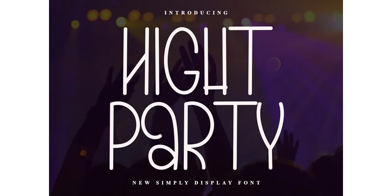 Night Party Font by ONE DESIGN — Sans Serif Font