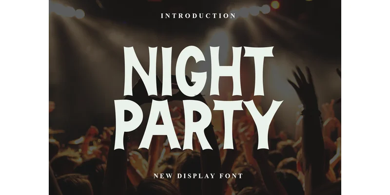 Night Party Font by PiPi Creative — Display Font