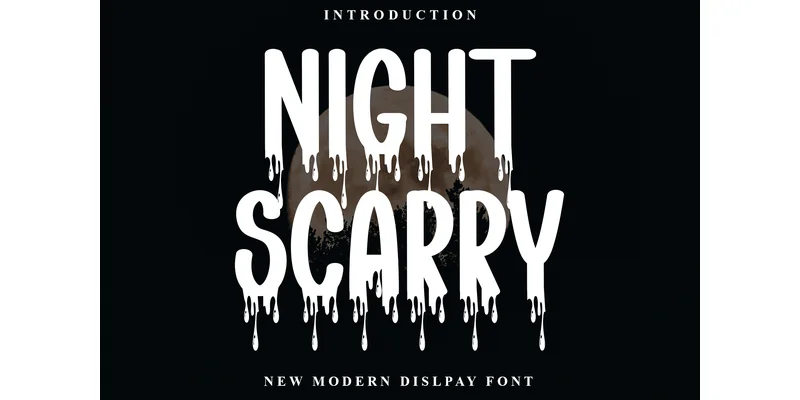 Night Scarry Font by FreshTypeINK — Display Font