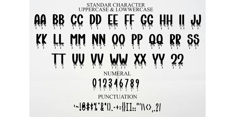 Night Scarry Font by FreshTypeINK — Display Font — thumbnail 3