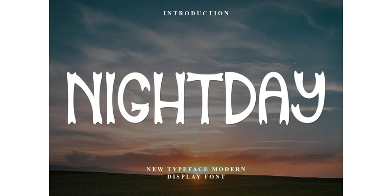 Nightday Font by FreshTypeINK — Display Font