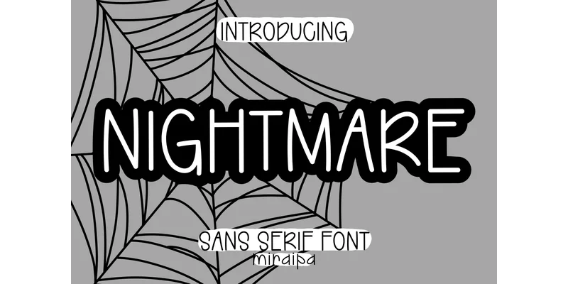 Nightmare Font by miraipa — Sans Serif Font