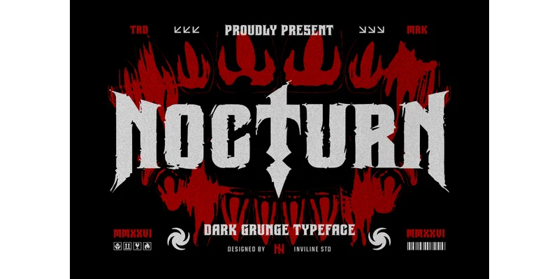 Nocturn Font by Inviline by Inviline — Blackletter Font