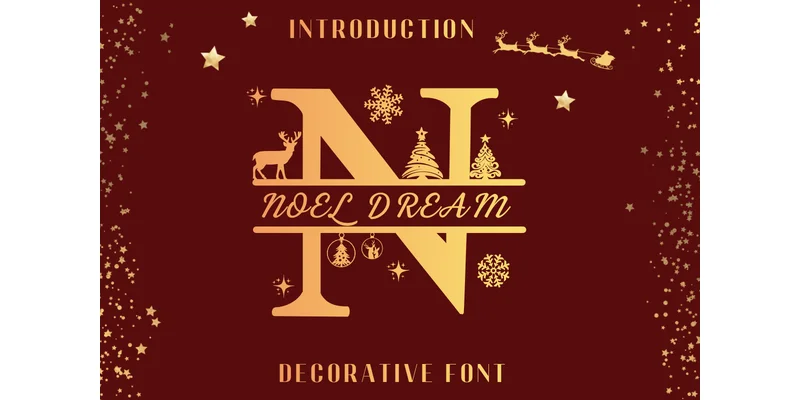 Noel Dream Font by Heartcraft Atelier by Heartcraft Atelier — Decorative Font