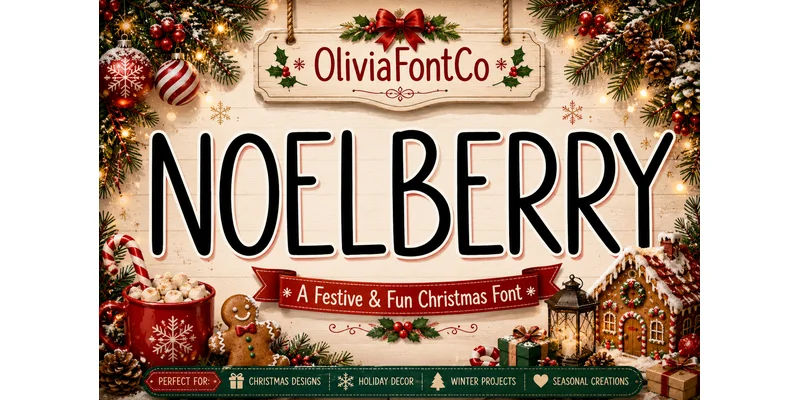 Noelberry Font by OliviaFontCo by OliviaFontCo — Sans Serif Font