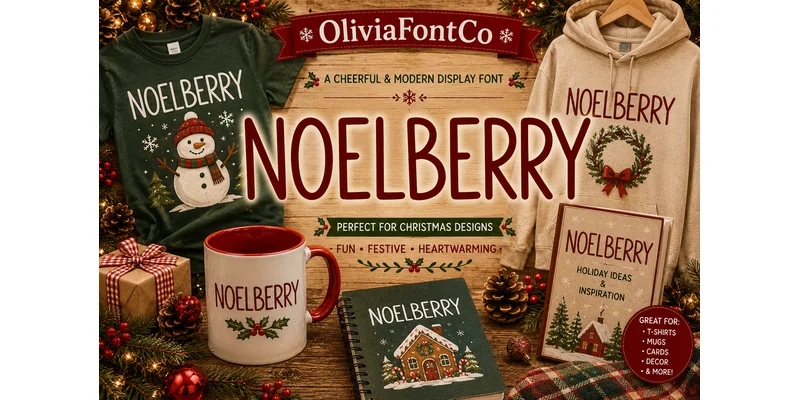 Noelberry Font by OliviaFontCo by OliviaFontCo — Sans Serif Font — thumbnail 3