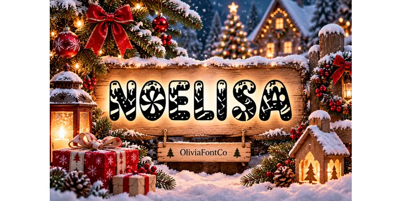 Noelissa Font by OliviaFontCo — Display Font