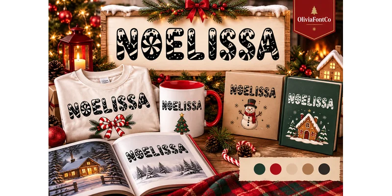 Noelissa Font by OliviaFontCo — Display Font — thumbnail 2