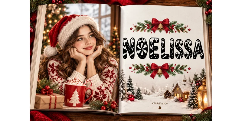 Noelissa Font by OliviaFontCo — Display Font — thumbnail 3