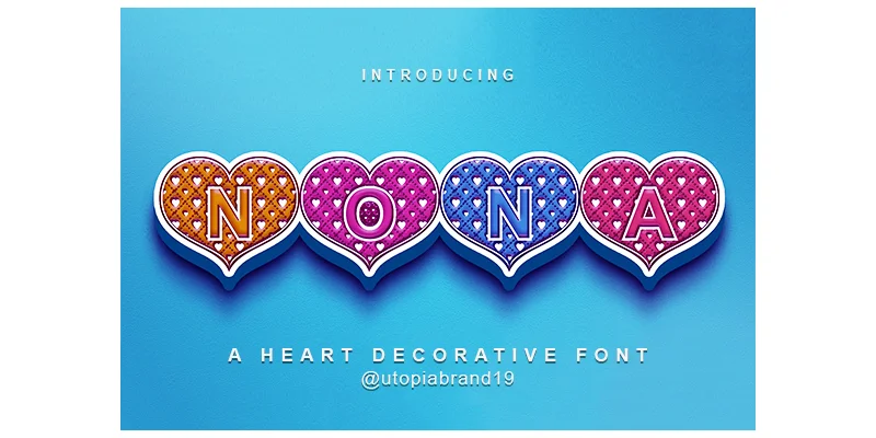 Nona Font by utopiabrand19 by utopiabrand19 — Decorative Font