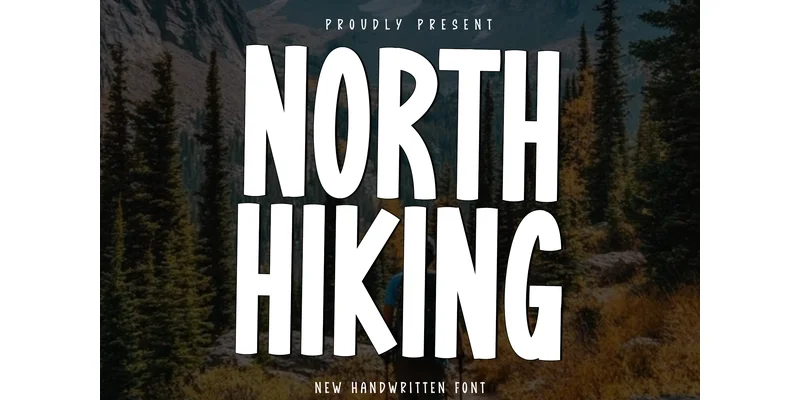 North Hiking Font by Plafont store — Display Font