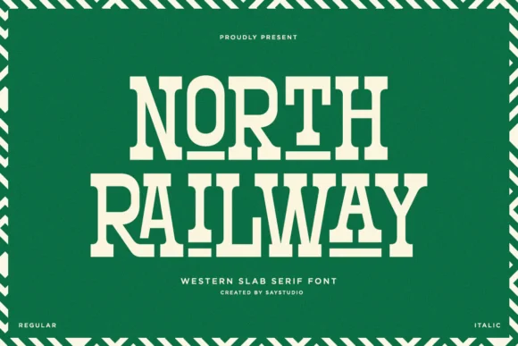 North Railway by SayStudio — Slab Serif Font
