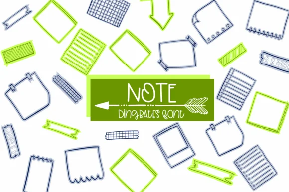 Note by Sirinart — Dingbats Font