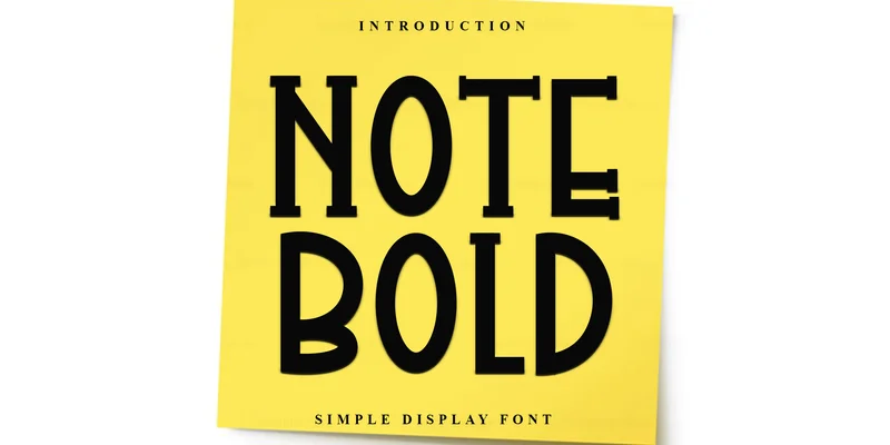 Note Bold Font by FreshTypeINK — Display Font