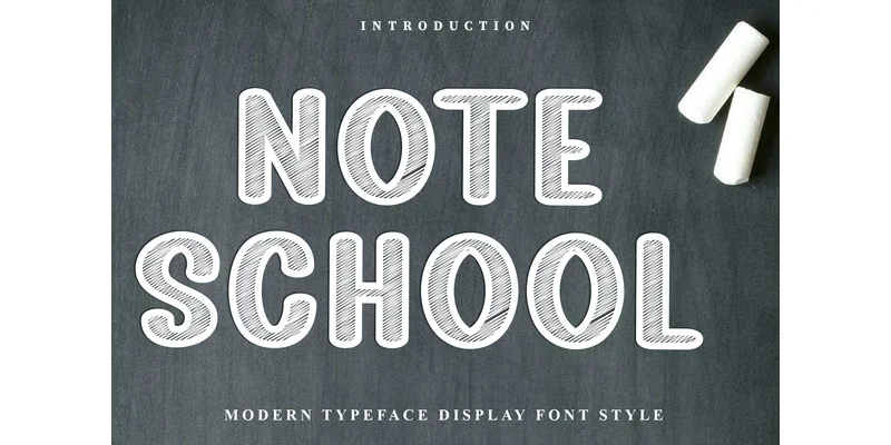Note School Font by FreshTypeINK — Display Font