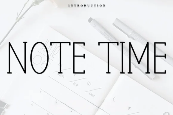 Note Time by FreshTypeINK — Slab Serif Font