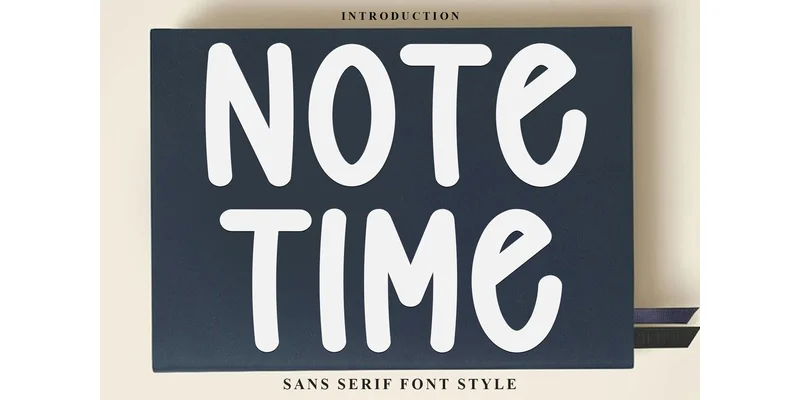 Note Time Font by FreshTypeINK — Sans Serif Font