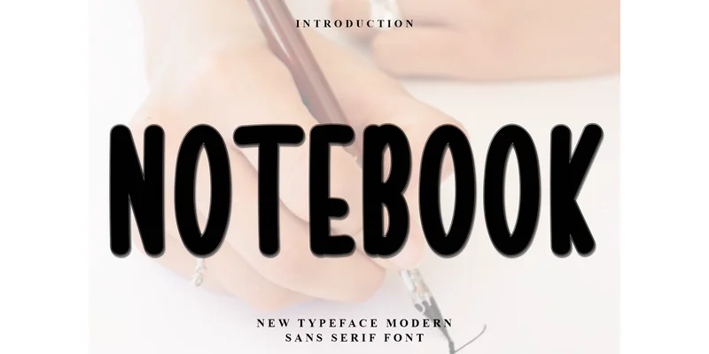 Notebook Font by FreshTypeINK — Display Font