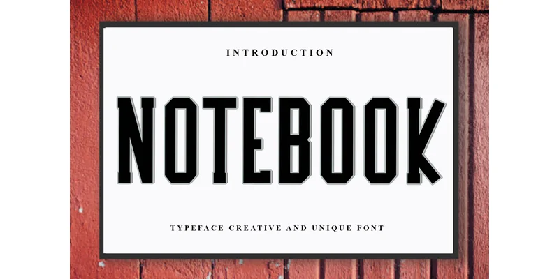 Notebook Font by PiPi Creative — Display Font