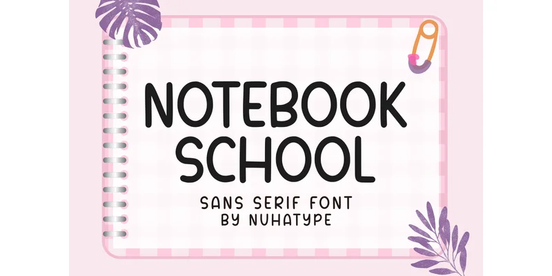 Notebook School Font by Nuhatype — Sans Serif Font